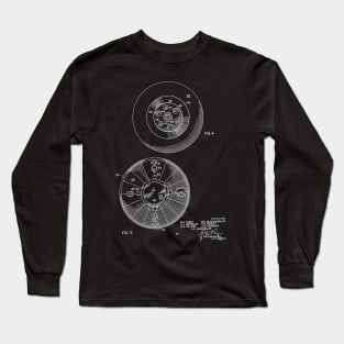 Space Capsule Vintage Patent Drawing Funny Novelty Long Sleeve T-Shirt